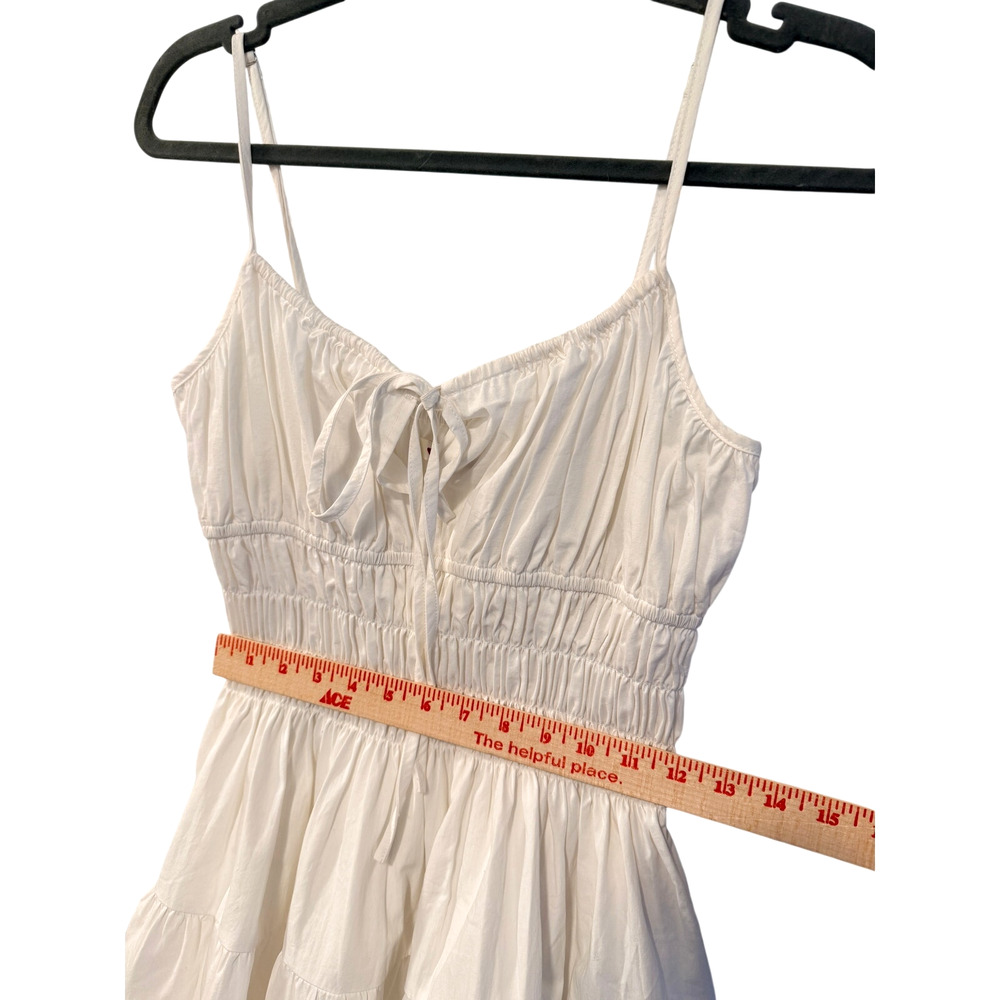Ciao Lucia M Caserto White Cotton Mini Dress $345 Smocked Cottagecore Milkmaid - Picture 11 of 12